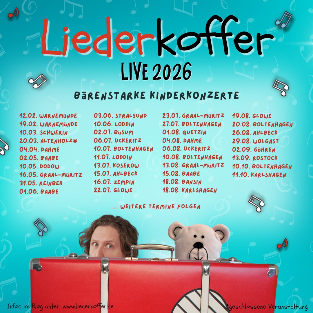 liederkoffer's tweet photo. Liederkoffer live 2026!!!
https://t.co/JpKXKuCKWy https://t.co/BXqhgoqHgK