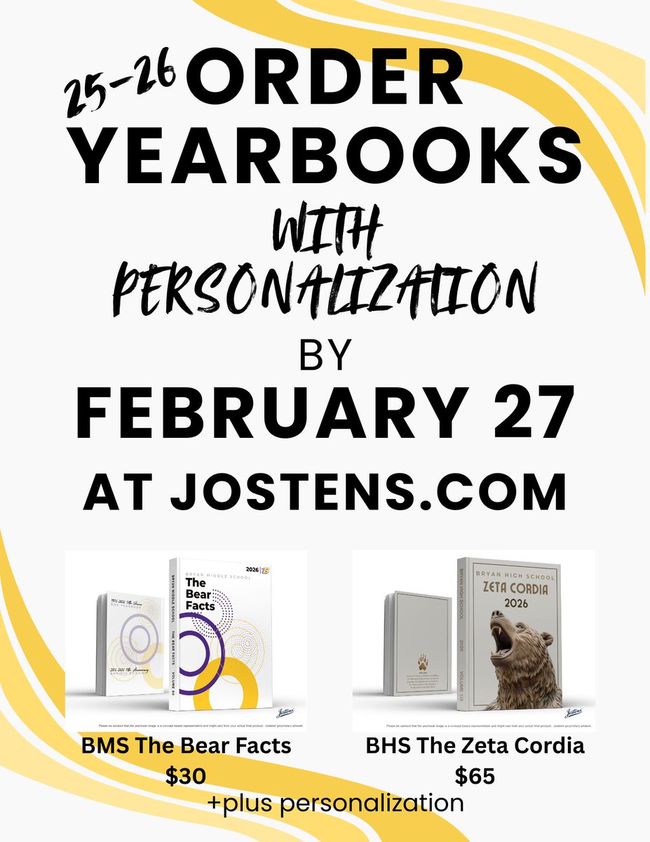 Looking to get your favorite BHS or BMS student a fantastic gift? How about a personalized yearbook? Check out the information below and order now as the deadline is quickly approaching.
#BryanBuilt