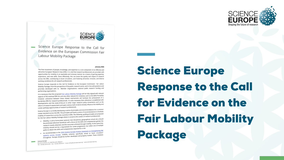 Science Europe tweet media