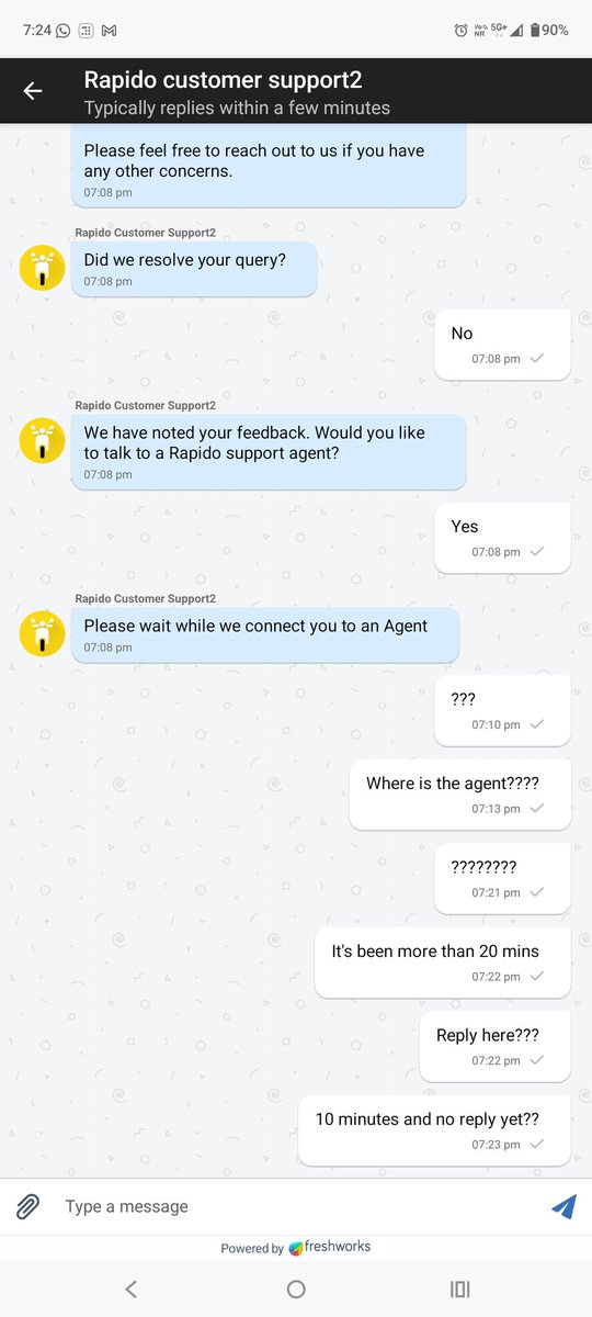 harshdotexe's tweet photo. @rapidobikeapp  what is this ai bot https://t.co/CKN55QeaZ3