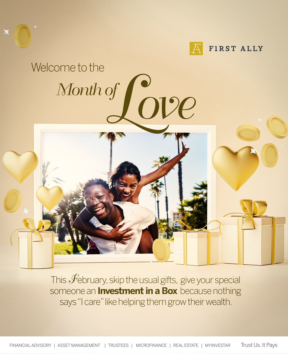 First_Ally's tweet image. Love is in the air (and in your portfolio). It’s not too early to start planning a Valentine’s Day gift for that special person. Go beyond flowers and chocolates, surprise them with a First Ally Asset Management Investment in a Box. It’s a gift that lasts a lifetime.​

#FirstAlly