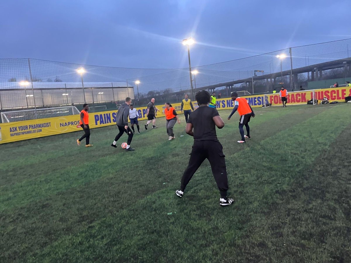 SHHSUK's tweet photo. Some of our staff took to the pitch last night for some friendly football. A brilliant way to boost wellbeing, build teamwork and have fun together. 👏⚽️ https://t.co/5AvWL5FneC