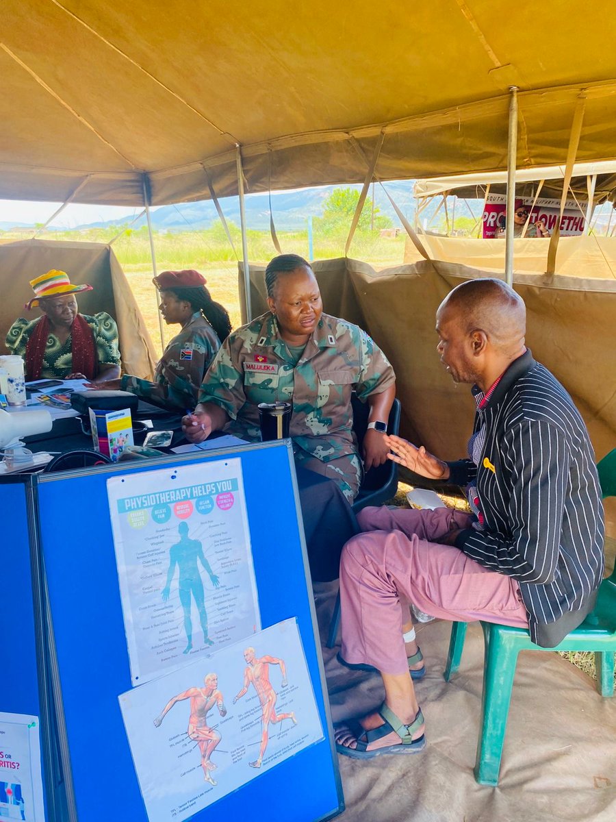 SANDF_ZA's tweet photo. In addition, social and welfare support services, together with Home Affairs services, are being offered to assist vulnerable individuals and enhance access to essential services.
#SANDF
#SAMilitaryHealthService
#TowardsMilitaryHealthExcellence
#ProjectOWETHU
#ArmedForcesDay2026 https://t.co/qStjLtnnXS