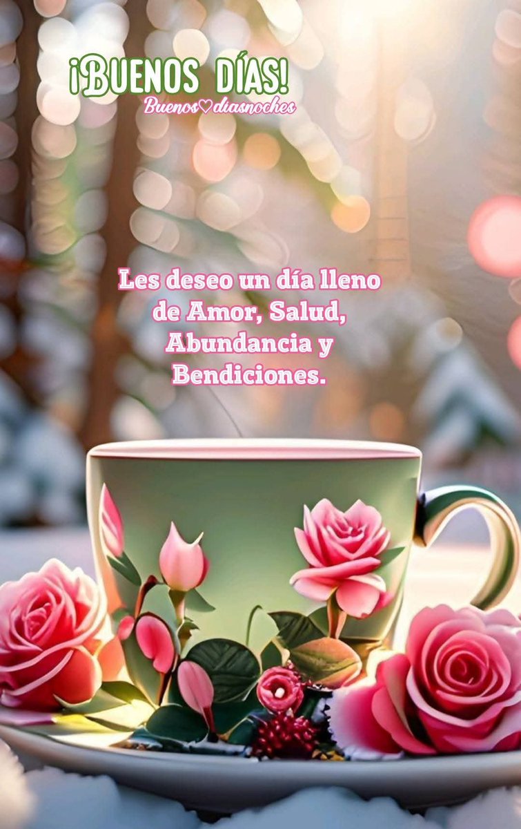 Buenos días un gran saludo a todos y que Dios nos bendiga siempre 💐