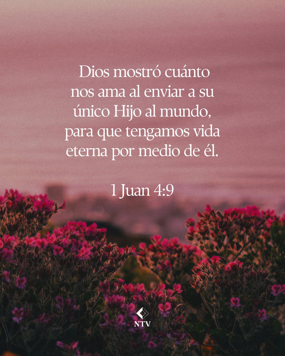 Juan enseña que el amor de Dios se manifestó enviando a su Hijo al mundo.

Leer la Biblia nos ayuda a entender este amor.

#AmordeDios #Biblia #NTV #versiculos #Jesus #Fe