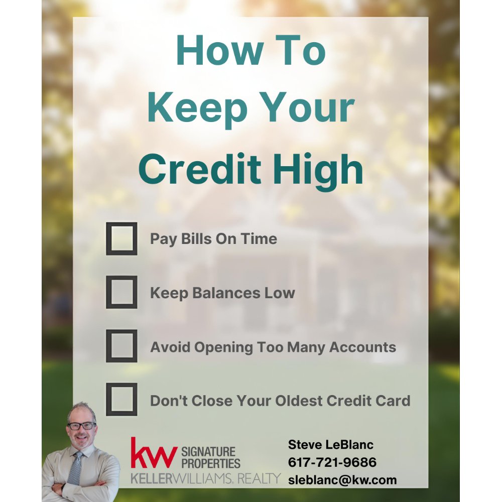 Your credit score matters. It shows how well you manage debt and impacts your ability to qualify for loans—and at better rates. Pay bills on time, keep balances low, and avoid excess debt to set yourself up for homeownership. Ready to start? Let’s talk. #steveleblancrealestate