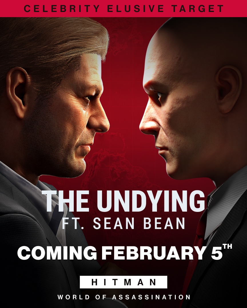 Hitman's tweet image. The Undying💀, Featuring Sean Bean, returns on February 5th. 📅

Mark your calendars and plan your approach. 🎯

hitman.com

#Agent47 #HITMAN #SeanBean