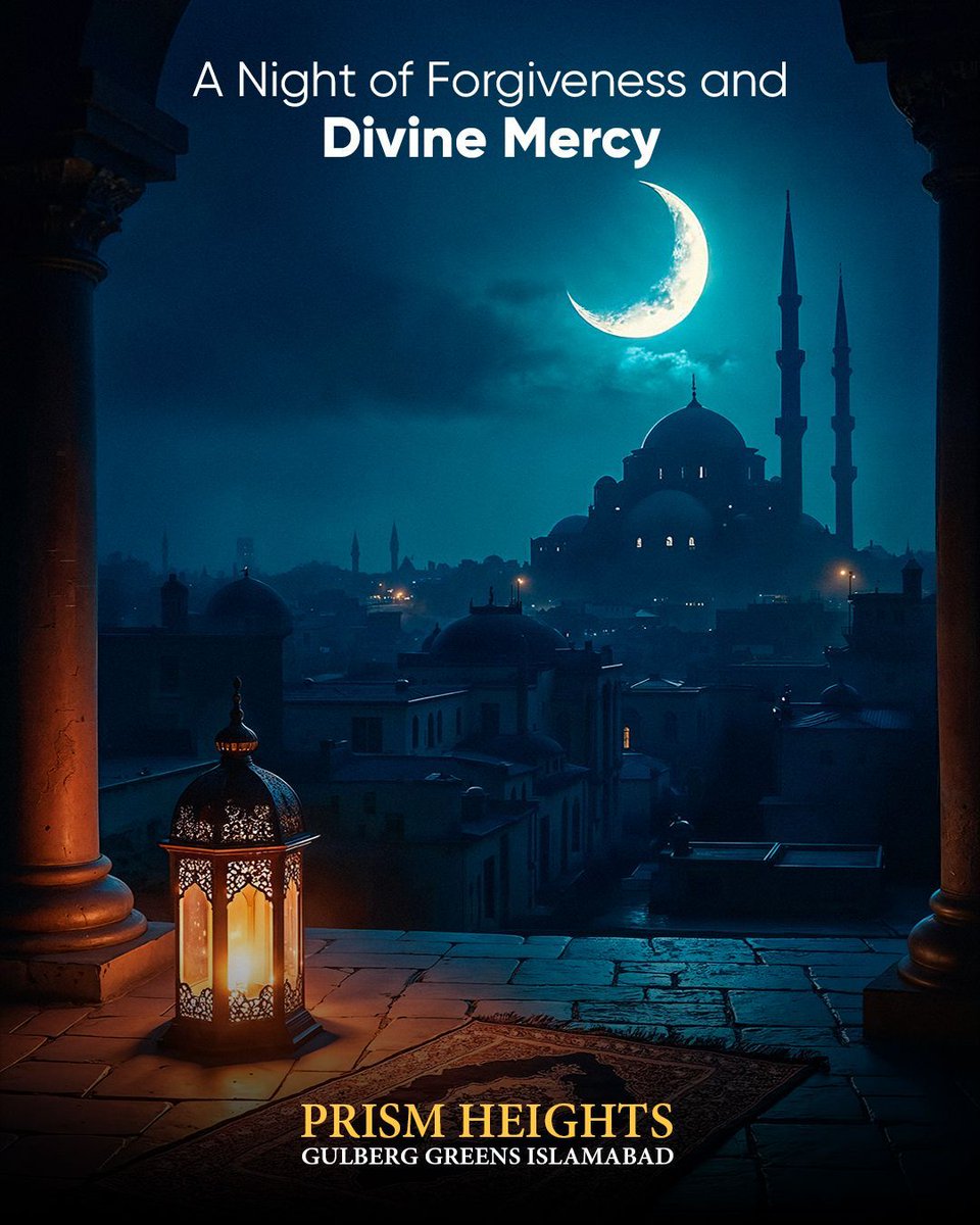 PrismHeightsIsb's tweet photo. On this blessed night of deliverance, may Allah forgive our past, guide our future, and write goodness, health, and prosperity in our destiny. Please remember us in your prayers.

#ShabeBarat #NightOfForgiveness #Prayers #Blessings #PrismEstate https://t.co/8PiQM4JFps