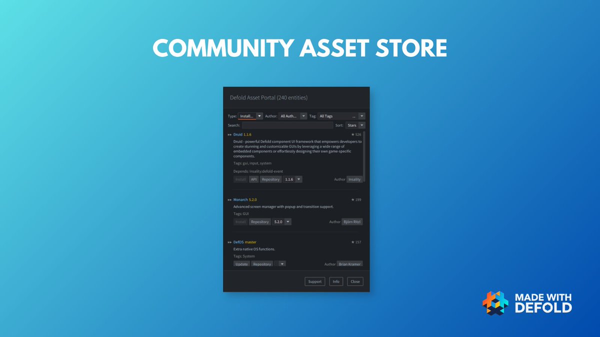 Defold Engine tweet media