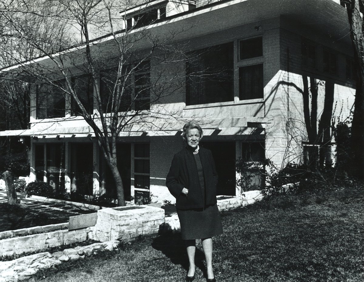 The Senator lived in many residences throughout her lifetime. She's pictured here in front of the home she rented in Silver Springs, Maryland, while working in Washington, D.C. The home was owned by her Executive Assistant Bill Lewis. Photographed #OTD in 1973!