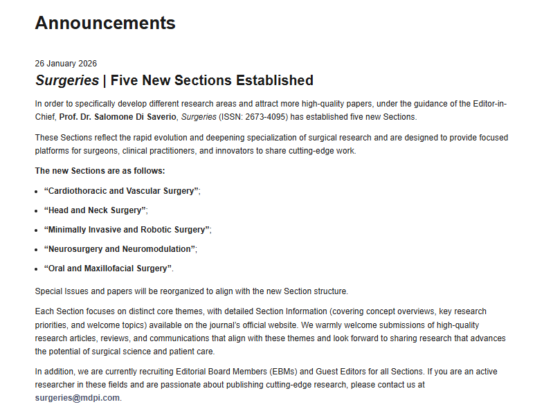 Surgeries MDPI tweet media