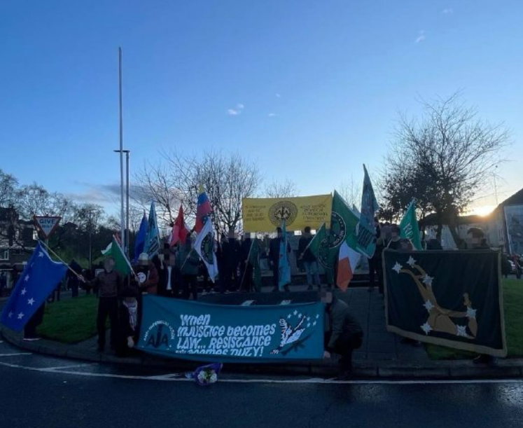 AIA activists from across the country joined thousands of other Irish Republicans to mark the 54th anniversary of the Bloody Sunday massacre in Derry.

54 years on, the terrorists who shot down 14 innocent Irish civilians on January 30 1972 continue to occupy our country.