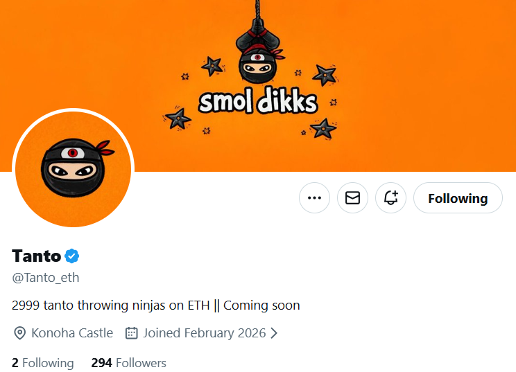 Trung_Anh_01's tweet photo. 𝐄𝐀𝐑𝐋𝐘 𝐀𝐋𝐏𝐇𝐀

@Tanto_eth (~300 followers)

• Freemint
• Supply: 2999 
• Chain: Ethereum

Shared by @stake_mm https://t.co/aCIJDlYpnS
