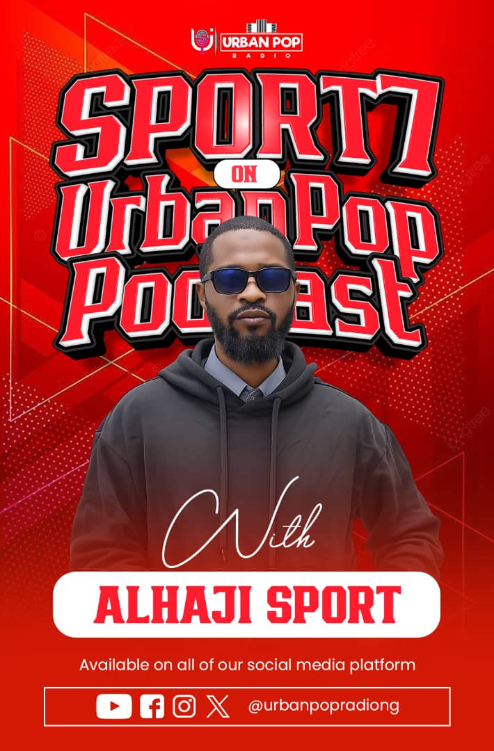 The wait is finally over! 🔥
Follow UrbanPop Podcast across all social media platforms and stay locked in with me on Sports 7 — where the game never stops. From breaking news to deep analysis, it’s all about sports, all the time. 🎙️📻
Alhajisports  <a href="/Iam_Jyde/">Oluwaseun</a> <a href="/urbanpopradiong/">URBAN POP RADIO</a>