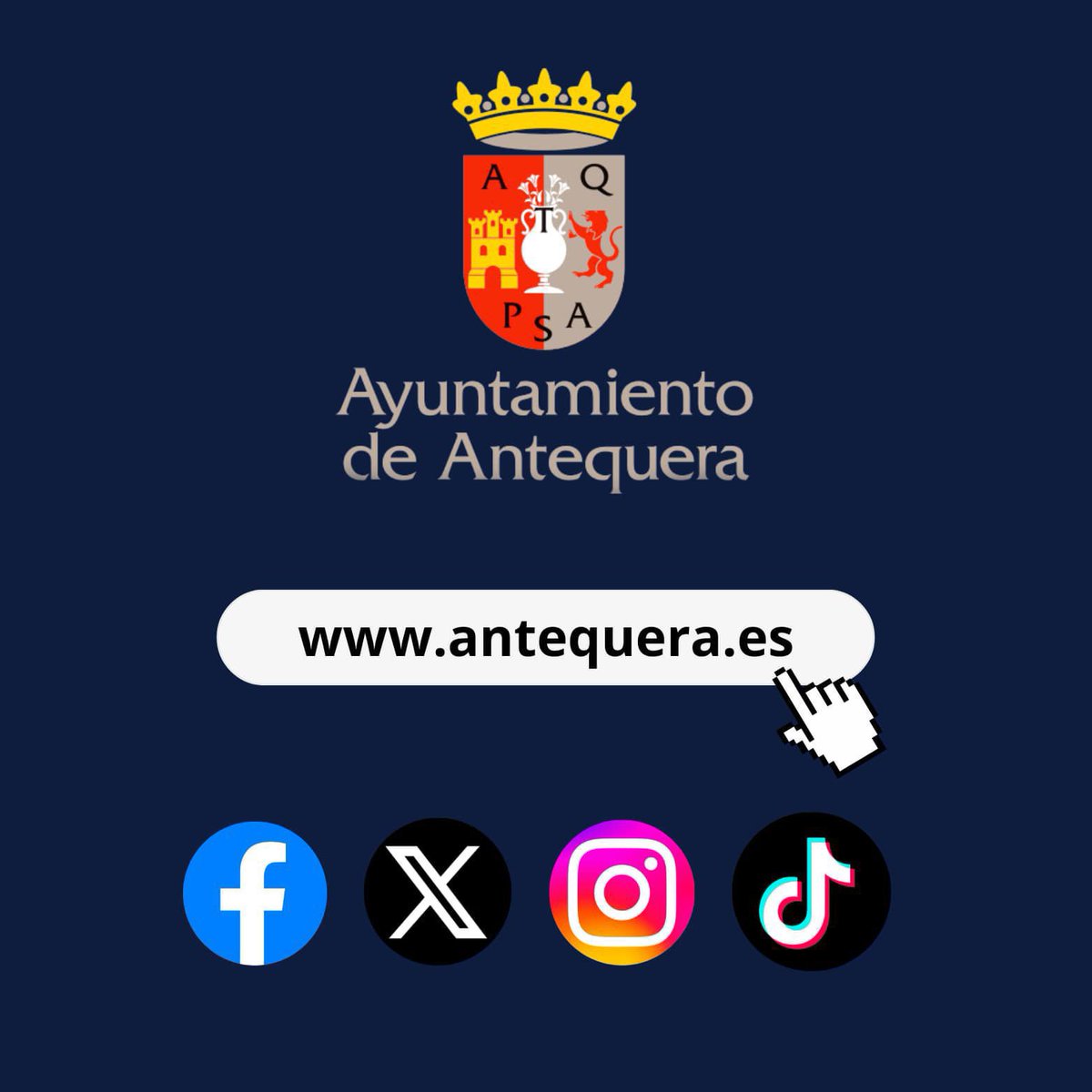 AytoAntequera's tweet photo. 🔴 #ÚltimaHora
Ante la situación de emergencia declarada por @AndaluciaJunta

Antequera procede al cierre:
🌳Parques
🏛️Recursos turísticos
🏟️Espacios deportivos

Objetivo: garantizar la seguridad de la ciudadanía

ℹ️ Infórmate en los canales oficiales

#Antequera es #MásCiudad https://t.co/p4eX9TAbny