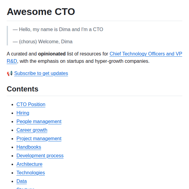 tom_doerr's tweet photo. Resources for technology officers at startups

https://t.co/mZXuXE3bPT https://t.co/57MVT1tTlA