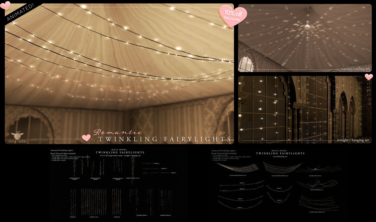 KawaiiFeedSL's tweet photo. +Half-Deer+ Twinkling Fairylights @ Cupid's Fault〡Taxi: https://t.co/EYuVyvEjwO 
#SecondLife #HalfDeer #CupidsFault #slevent #slcontent #KawaiiFeed https://t.co/J3PotcMukA