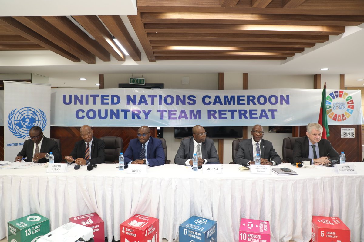 UN_Cameroon's tweet image. Le Retraite 2026 de l’Équipe pays des Nations Unies s’ouvre aujourd’hui par un dialogue avec le Gouv’t et les partenaires. Unis pour renforcer la cohésion, accélérer la mise en œuvre des #ODD &amp;amp; du #SND30, &amp;amp; préparer ensemble la transition vers le prochain Cadre de coopération.