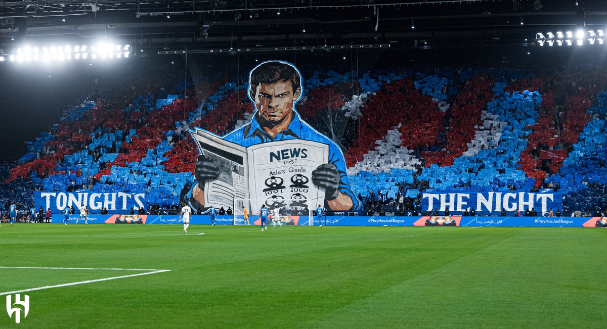 مسائكم تيفو الهلال 💙.