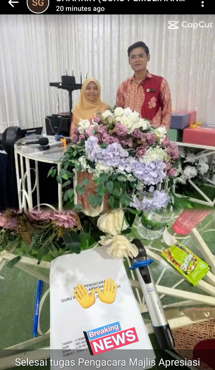 didyanah's tweet photo. Settled job as MC for today's event. .🤲✌️💪😅 https://t.co/IbhAosinqm