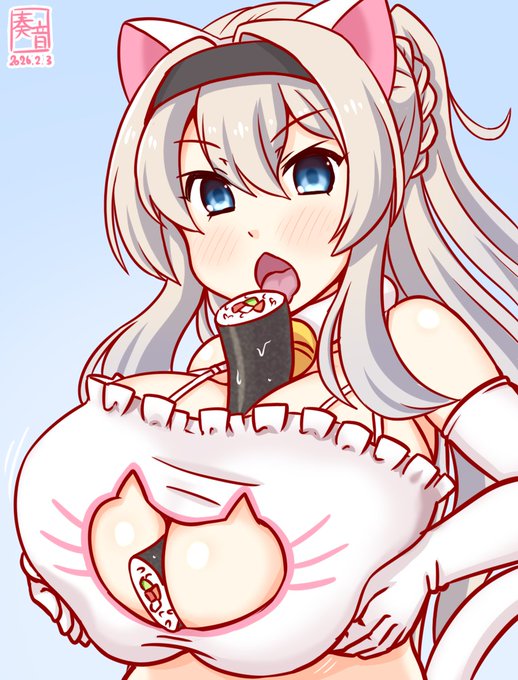 「わたくし、夜戦を決意いたしました!
 臨むところです。お相手ください❤」

#艦これ版真剣お絵描き60分一本勝負_20260203
#グローリアス 