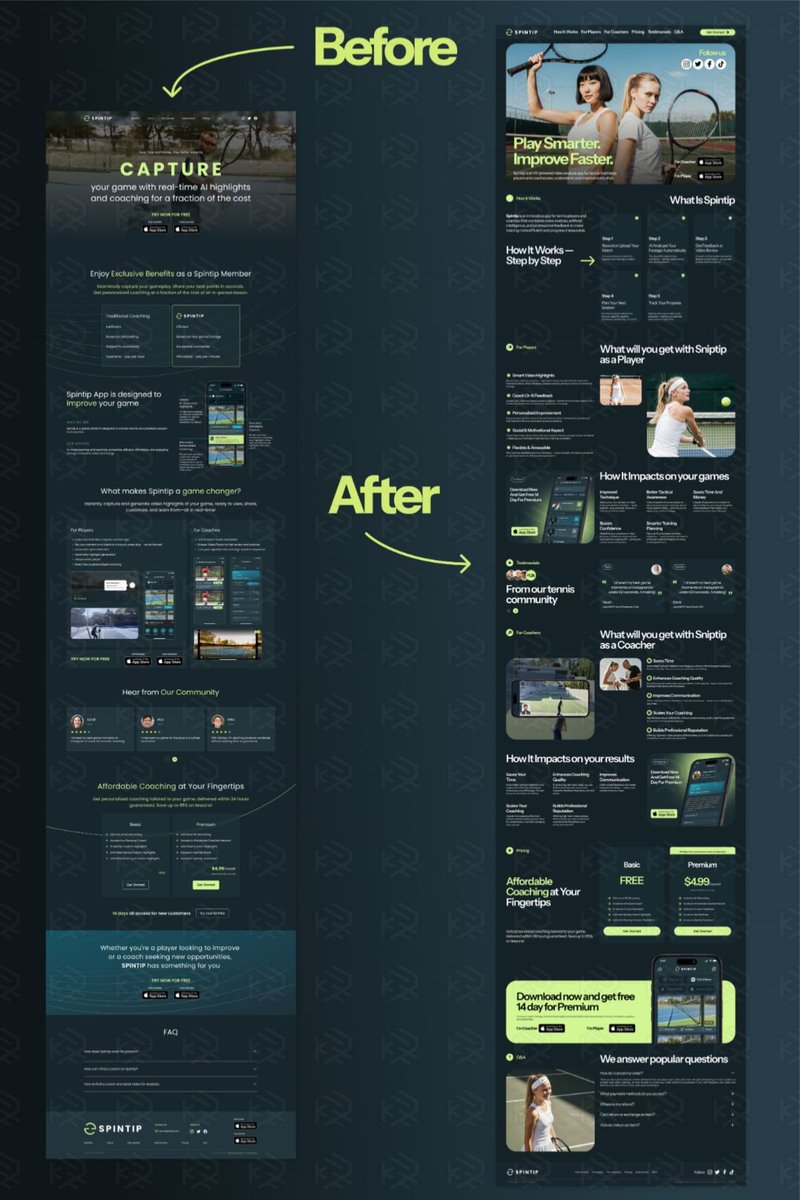 kayVee_arts's tweet photo. From clarity to conversion.  

Before → After. Same product. Sharper story. 
Clearer value. 

Design isn’t about looking better, it’s about converting better. 
#WebDesign #UXDesign #UIDesign #LandingPage #DesignToConvert #ProductDesign https://t.co/Ju5M4rQgp3
