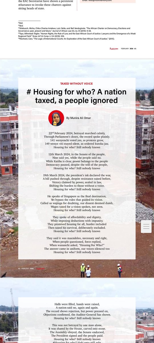 MuniraAli254's tweet photo. Wananchi wanabeba mzigo, nani anakula? #HousingForWho? Still unanswered....
@HakiYetuOrg https://t.co/TLXDKSkfoj