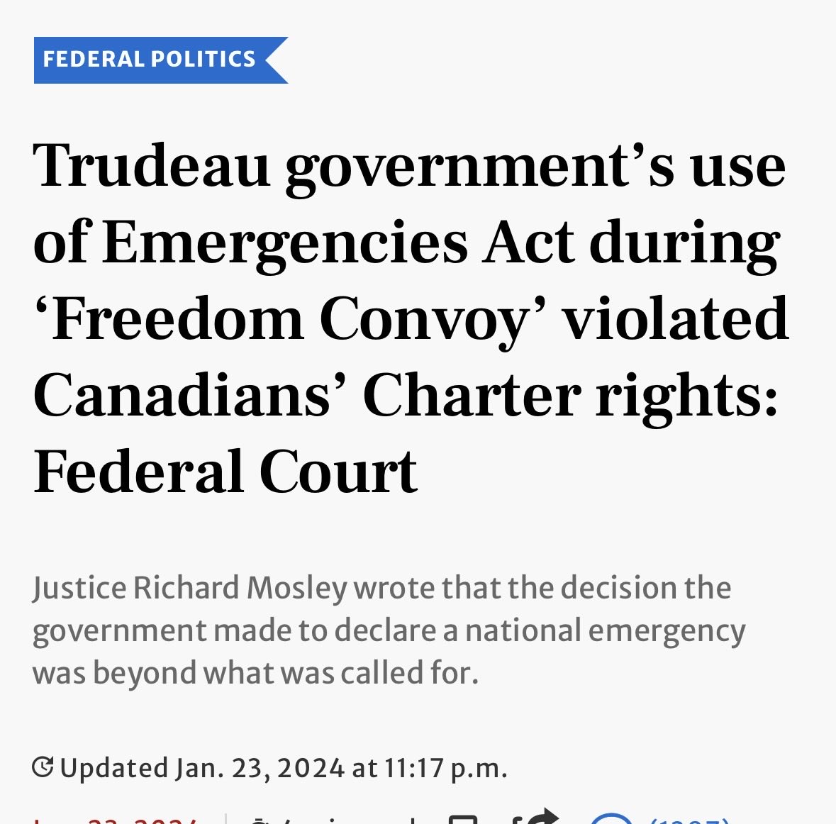 ryangerritsen's tweet photo. If our Government is found guilty for violating the Charter of Rights and freedoms and then gets to appeal the decision endlessly as to get the outcome they want we have bigger problems than we think. 
It means these politicians are free to do as they please without ever being held accountable. These are people just like us, when we break the law we face the consequences. Politicians just walk free? Smiling at cameras, the media protecting them, it’s unacceptable.