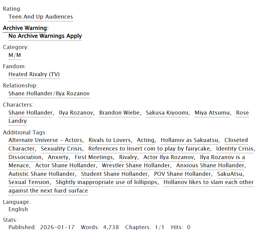 to stars making

★ hollanov fic on ao3
☆ emerging actors AU, 4.7k 
★ shane and ilya audition for the same role
☆ inspired by sakuatsu and insert coin to play by fairycake

🔗: archiveofourown.org/works/77814286