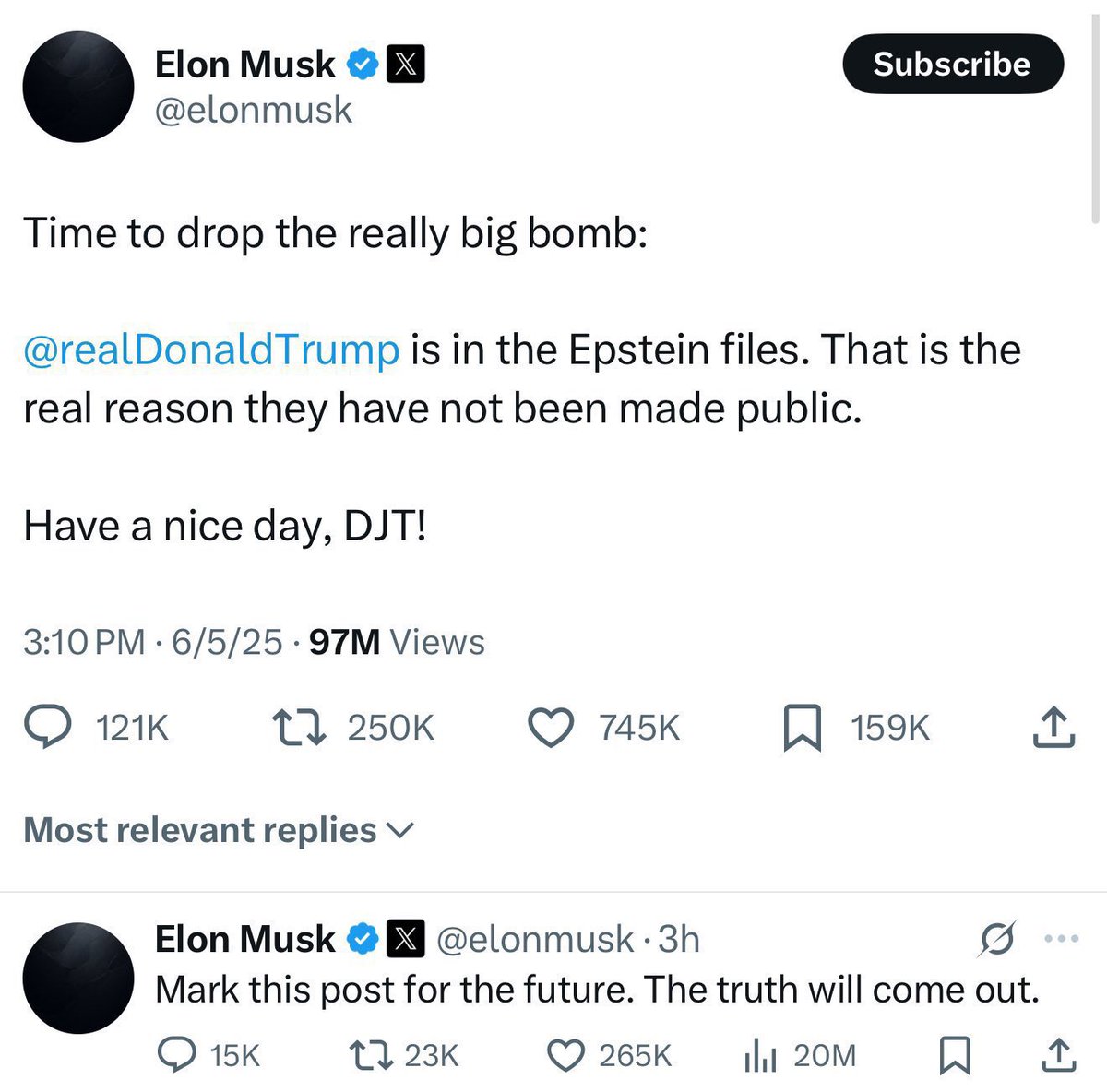Tirenepired's tweet photo. @elonmusk You still went back and party with Donald, how can we believe in your words now ? https://t.co/uN32SvxlFh