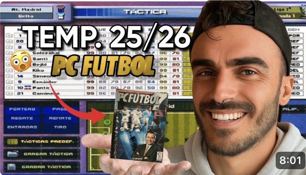 DESCARGA PC FÚTBOL 7 con FICHAJES y EQUIPOS de 2026.

🔗youtu.be/Lg06vT7xXnQ
