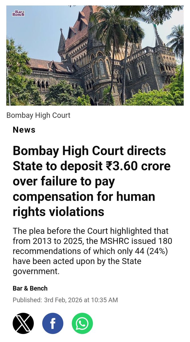 News like this should reach <a href="/DrSJaishankar/">Dr. S. Jaishankar</a>, who frequently lies to the <a href="/UNHumanRights/">UN Human Rights</a> to cover up truths about the #HumanRightsViolations happening in 🇮🇳.

EXPOSE THE LIES. UNCOVER THE FACTS.

<a href="/realsiff/">SIFF - Save Indian Family Foundation</a> 
<a href="/NCMIndiaa/">NCMIndia Council For Men Affairs</a> 
<a href="/ForMenIndia_/">ForMenIndia</a> 
<a href="/TheManFoun23786/">The Man Foundation</a> 
<a href="/India_NHRC/">NHRC India</a>

#BombayHighCourt