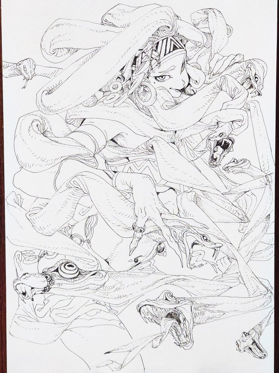 細ペンで落書き3。 
