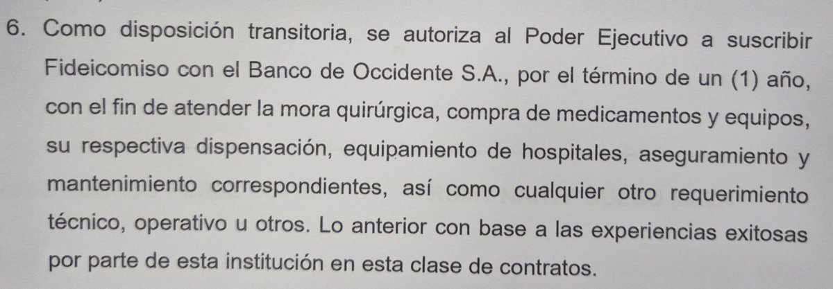 ¡... Y EL PREMIO ES PARA...!

BANCO DE OCCIDENTE PRESENTE EN EL PRIMER NEGOCIO, CON LA APROBACIÓN DEL DECRETO DE EMERGENCIA EN SALUD

ESTA LEY LE OTORGA A BANCO DE OCCIDENTE EL MILLONARIO FIDEICOMISO PARA LA COMPRA DE MEDICAMENTOS.

¡Congratulations!
