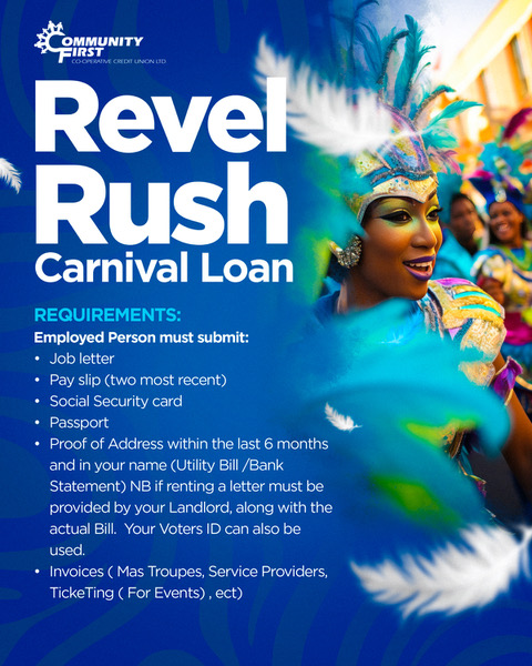 It's costume release season, take the stress out of Mas with a Revel Rush Loan! email loans@cfccuonline.com to find out more.