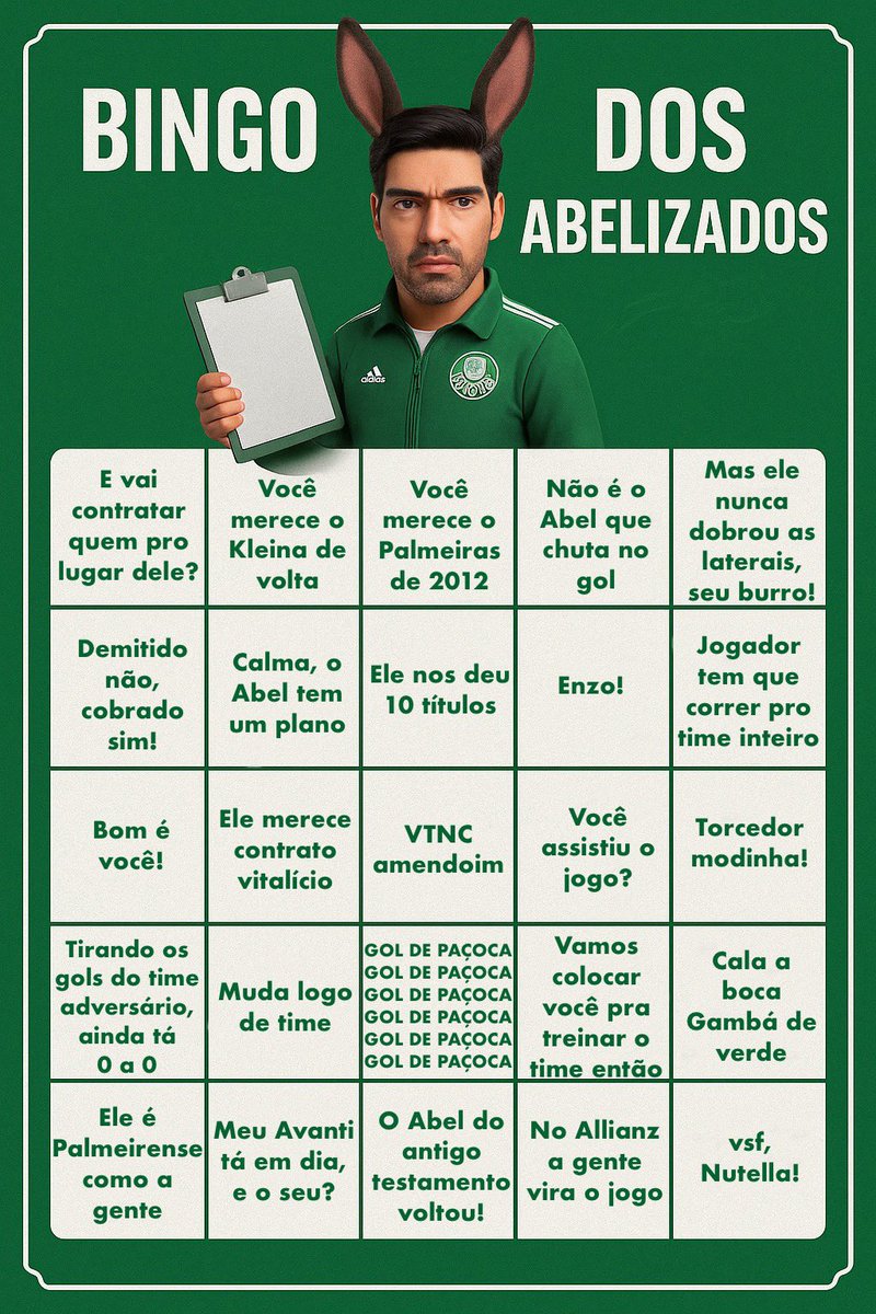 WallydP69816's tweet photo. Frasezinha Chegaaaaaa!
Tem que GANHAR DOMINGO
ACABOU A PAZ
#foraabelferreira
#ACABOUAPAZ
#DERBY #CORXPAL
@Olheiesumi @oporcorei1914 @Yasminnsep22 @CamiihSousa2025 @Maxcbum10 @DELAMORESEP @EtoreTebom @p_cachaceiro_ @chatopalestra https://t.co/6OKICkh9md
