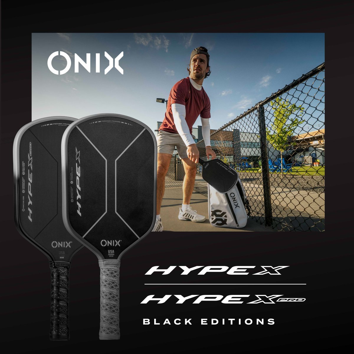 OnixPickleball's tweet photo. You know the feel.
Now meet the bold, sleek new look.
The HYPE X &amp; HYPE X Pro Black Editions are here.

https://t.co/bM7Jj5rXGM https://t.co/dPhJR7gERH