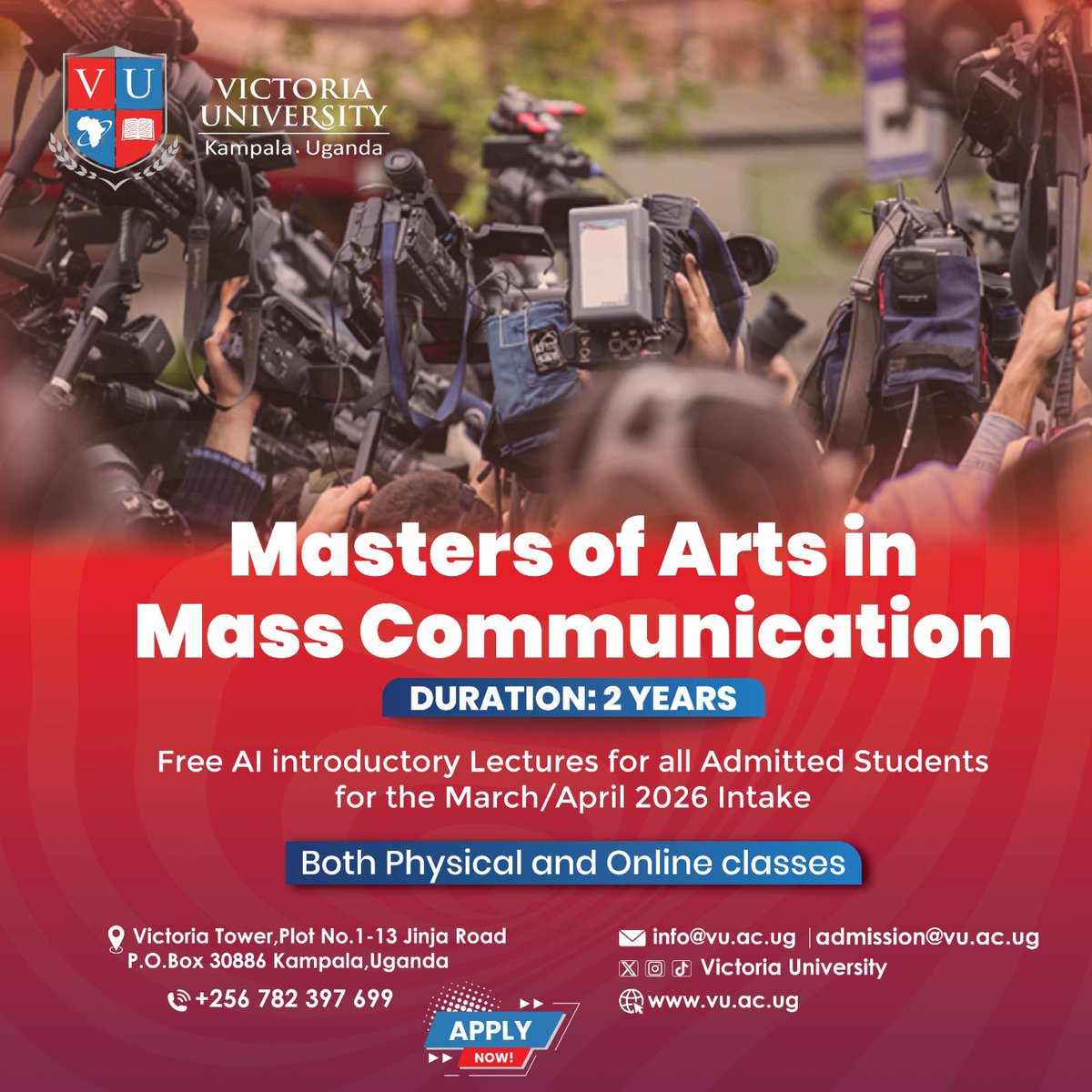 Victoria University, Kampala tweet media