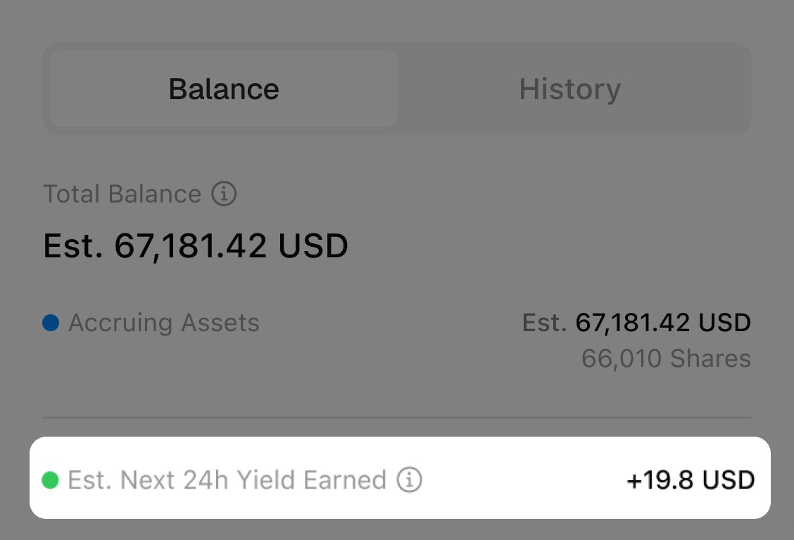 TBook RWA Vault now shows estimated 24h yield.
See tomorrow’s earnings today.
Put your USDC to work → vault.tbook.com/rcusd