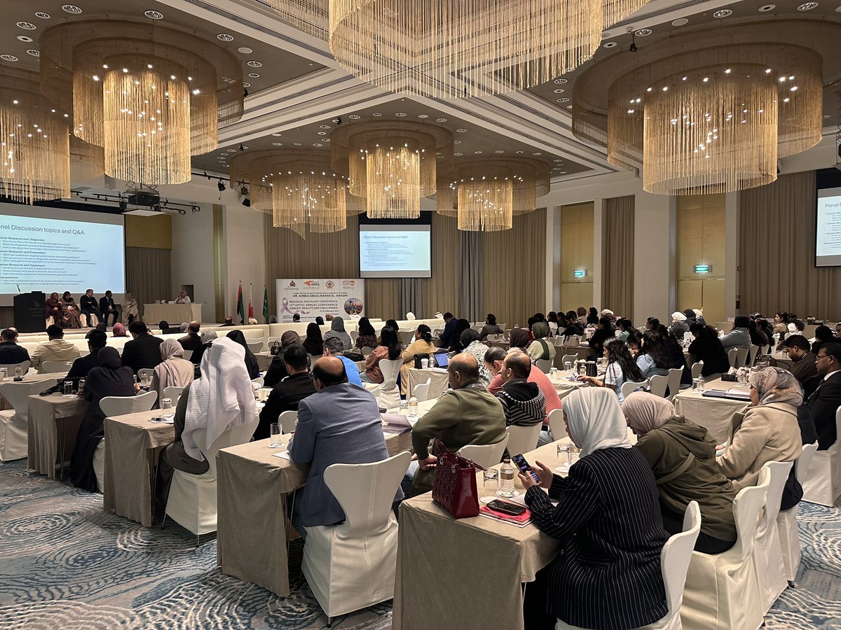JournalGulf's tweet photo. Day 2 was all about sparking dialogue, challenging ideas, and building the collaborations that will drive oncology forward.
The conversations here will echo in future breakthroughs.
#OncologyConference #Networking #CancerCare https://t.co/Es9bJSODNV