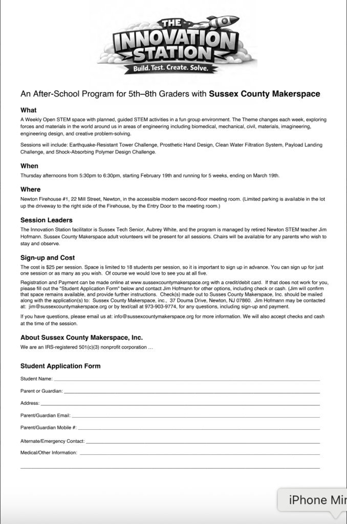 Halsted_NPS's tweet photo. Sussex County Maker Space is offering an afterschool STEM program.  Click on the link below for more info!

https://t.co/eXa3ldvMTn https://t.co/3rVkcKKsgn