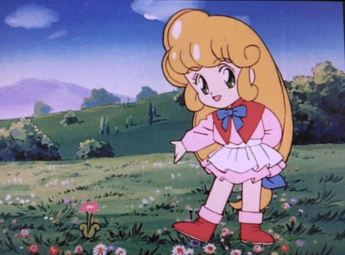 tkctkc2000's tweet image. 1992年2月3日(月)
｢#花の魔法使いマリーベル｣
放送開始
｢アイドル伝説えり子｣
｢アイドル天使ようこそようこ｣
に続くビッグウエスト×葦プロの少女向けアニメ第三弾
　91年版ミンキーモモやセーラームーン放送中故一見｢低年齢層向け｣に特化した様に見えますが…
　終盤の展開に驚いて欲しい所😁