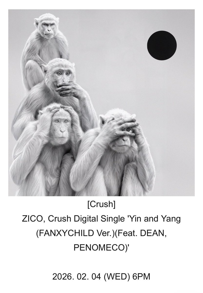 piing810's tweet image. 핰ㅋㅋ두명더들어가서 제목이
지코크러쉬디지털싱글인앤양팬시차일드버전피처링딘페노메코
이정도로뚱쭝해진거너무조코..