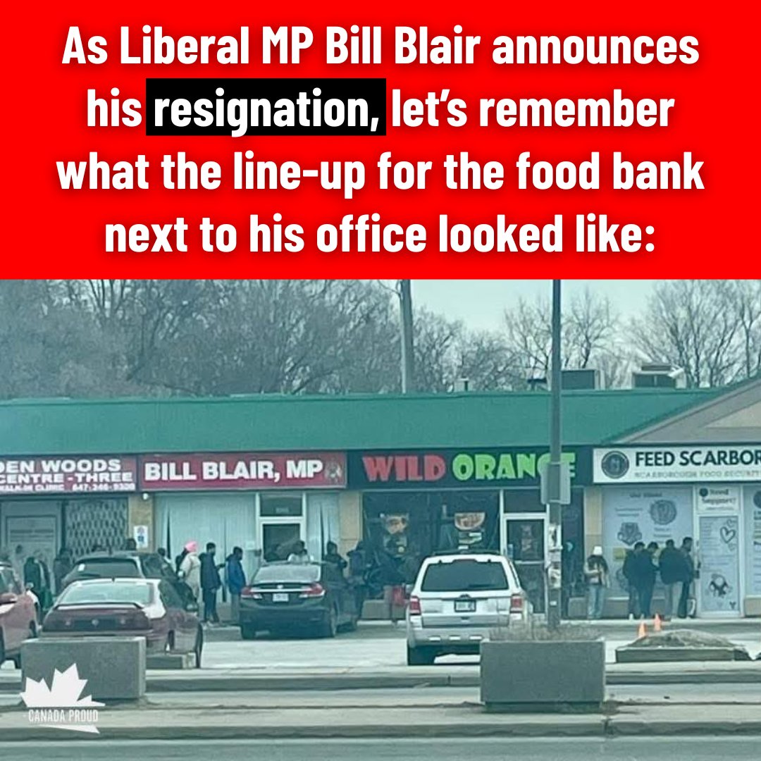 WeAreCanProud's tweet photo. Do you think the people lining up at this food bank will miss their MP Bill Blair? https://t.co/aPiNLUonBL