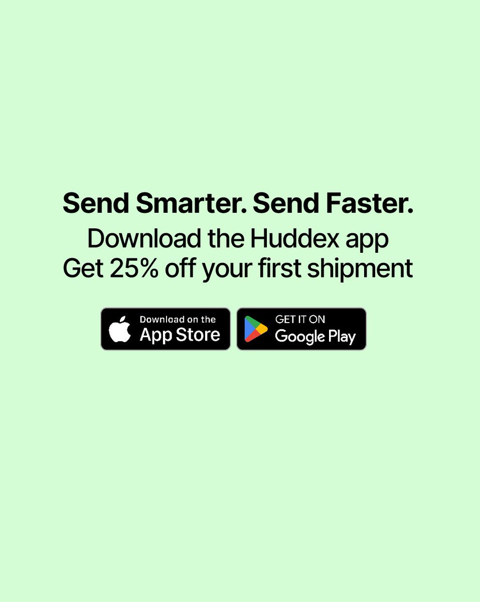 huddex's tweet photo. Shipping, without the delays.

Choose Huddex for faster international shipping - in as little as 28 hours.

Download the Huddex app and get 25% off your first shipment.

PS: Huddex Green Day is tomorrow, Feb 4.
Enjoy 50% off all shipments for 24 hours only.

#Huddex https://t.co/U0jpf5fEyt