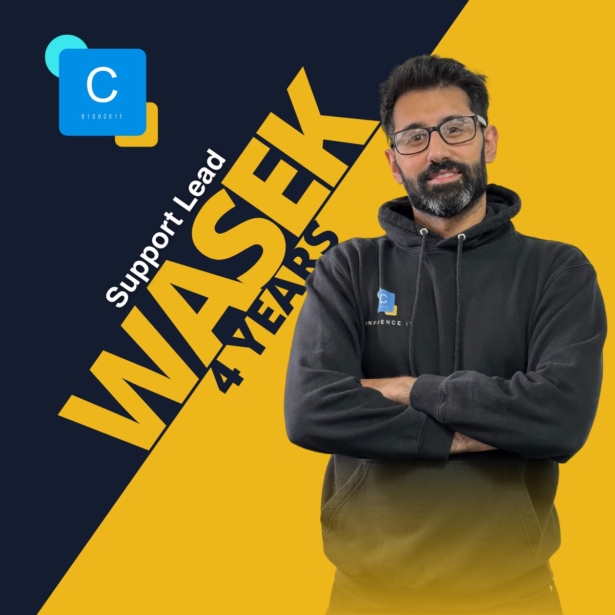 Wasek celebrates 4 years with <a href="/Confidence/">Xavier Barroso</a> IT this week.

Thank you for all the hard work, Wasek.

#itsupport #business #anniversary