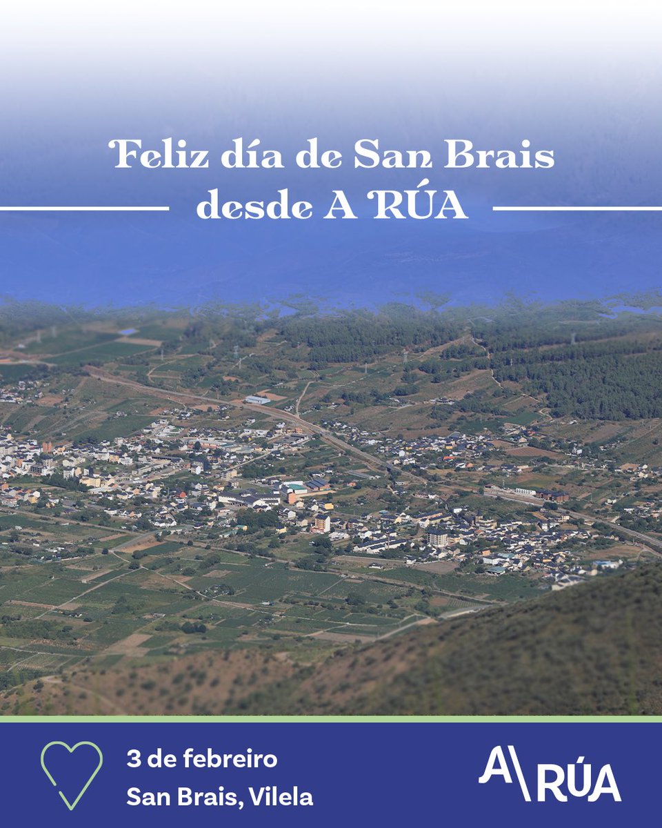 concellodarua's tweet photo. Hoxe desexamos un feliz día de San Brais a toda a veciñanza de Vilela.
.
#todoestáaquí #Rúa #SanBrais #Vilela #Valdeorras https://t.co/lyQa27epdk