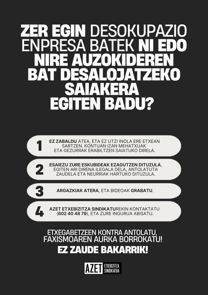 AZET Etxebizitza Sindikatua tweet media