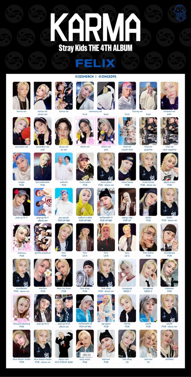 Stray Kids スキズ トレカ 交換 KARMA SKZOO 店舗特典 JYP FANSSHOP