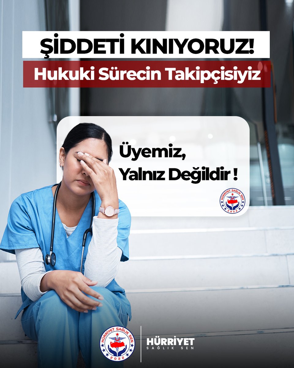 İzmir’de bir Aile Sağlığı Merkezi’nde görev yapan hemşire üyemiz, hasta yakını tarafından şiddet ve hakarete maruz kalmıştır. Olayla ilgili olarak verilen Beyaz Kod kapsamında açılan ceza davasının duruşmasına, ilgilinin cezalandırılması talebiyle bu sabah üyemiz ve avukatımızla